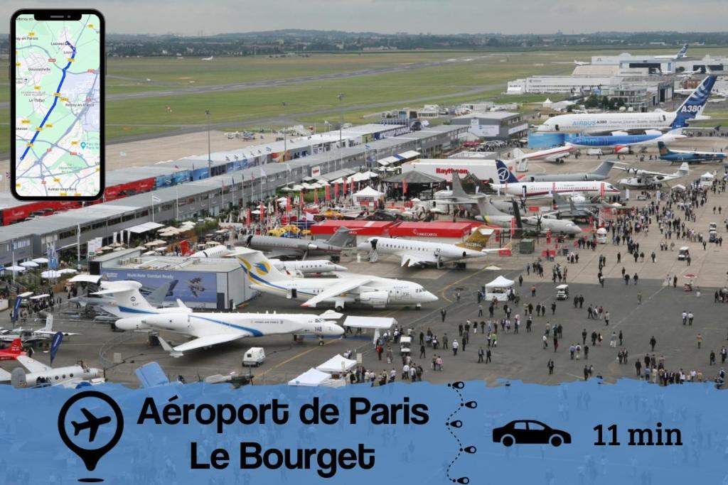Smart House Airport Cdg, Asterix Apartman Louvres Kültér fotó